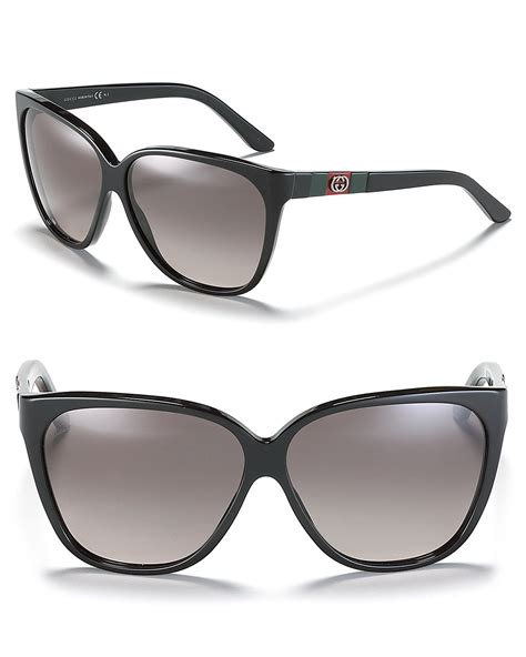 gucci bamboo cat eye sunglasses black 163674|gucci sunglasses clearance.